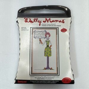 Dolly Mamas Counted Cross Stitch Kit Bring Coffee #019-0441 6" X 10”